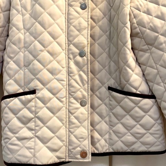 Women’s George Quilted Full Zip & Snap Polyester Jacket Size Missy 8-10 - Picture 2 of 6